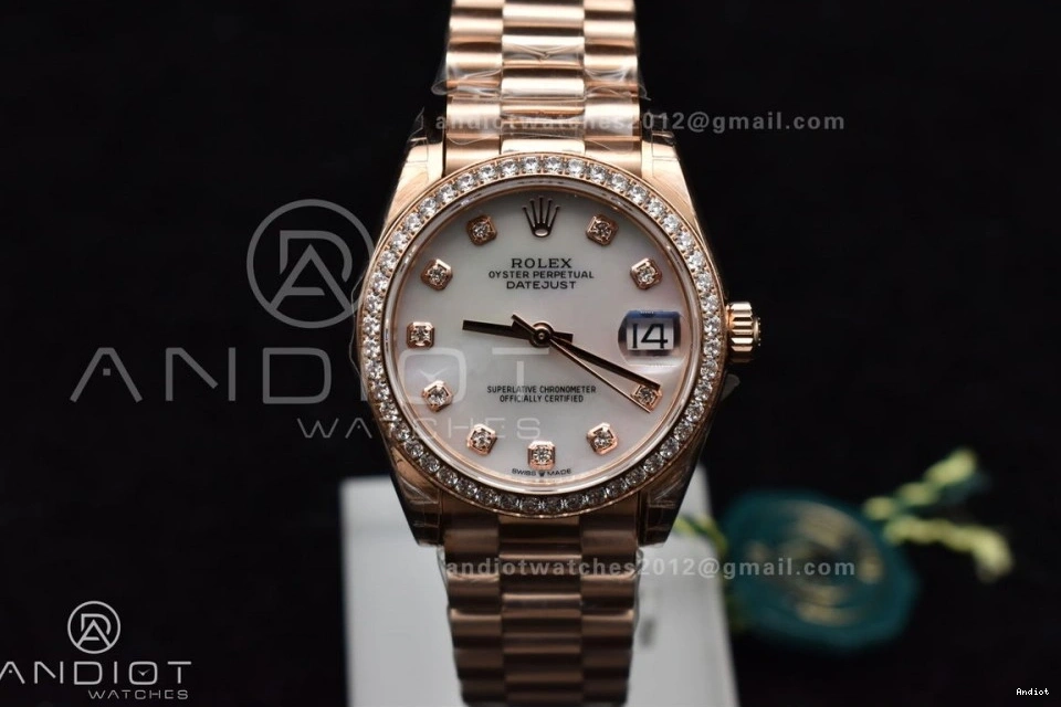 Sytle On MOP Bracelet and RG DateJust Full Dial GSF 316L 31 President Ladies Case Diamond 278275 Steel 0130